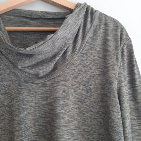 NEON BUDDHA Relaxed Fit Asymmetric Hem Sweatshirt Mockneck Melange Grey Sz S - Picture 5 of 12